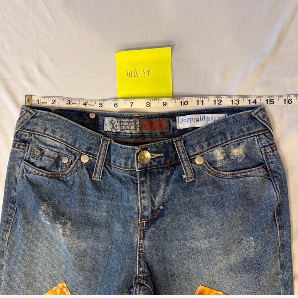 Mossimo Supply Co. Colorful Patchwork Flare Jeans - image 4